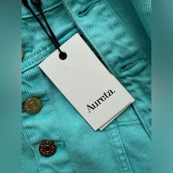 Free People Lottie Top & Skirt Tiffany Blue Set Size Small - Picture 5 of 9